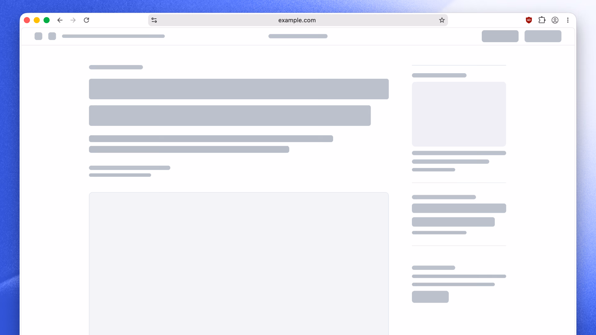 Browser screenshot with ads and consent prompts being blocked.